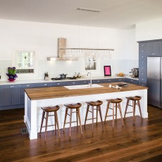 Blue Shaker Style Kitchen