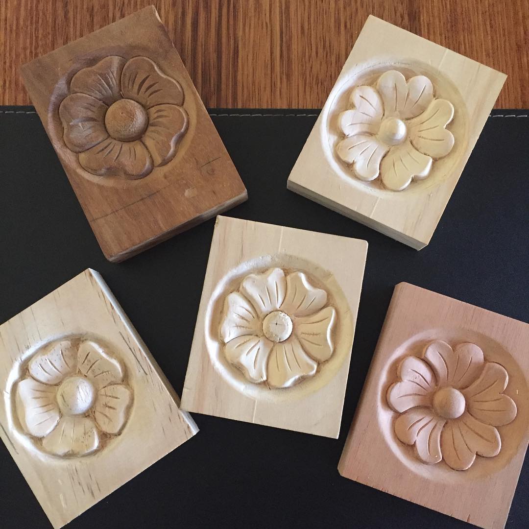 Happy 21st Wedding Anniversary he said, I brought you some flowers!  Working hard on his carving, a range of beautiful hand carved rosettes in different timbers for some decorative vanity units and mirrors. Looking lovely! But where are my real ones?? .
.
.
.
.
